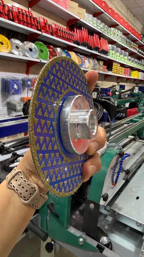 دیسک برش الماسه الکتروپلیت YAOFENG مدل D115×M14 با قطر ۱۱۵ میلیمتر،